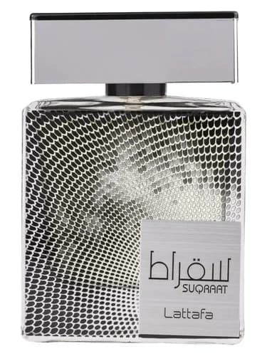 Frasco del perfume Suqraat de Lattafa Perfumes — fragancia masculino