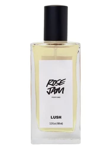 Frasco del perfume Rose Jam 2019 de Lush — fragancia unisex