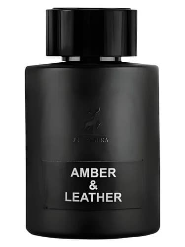 Frasco del perfume Amber Leather de Maison Alhambra — fragancia unisex
