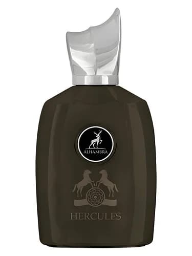 Frasco del perfume Hercules de Maison Alhambra — fragancia unisex