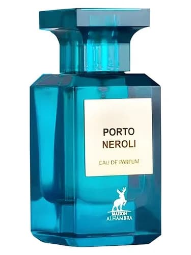 Frasco del perfume Porto Neroli de Maison Alhambra — fragancia unisex