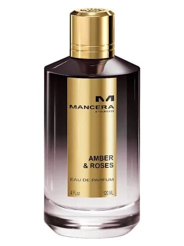 Frasco del perfume Amber Roses de Mancera — fragancia unisex