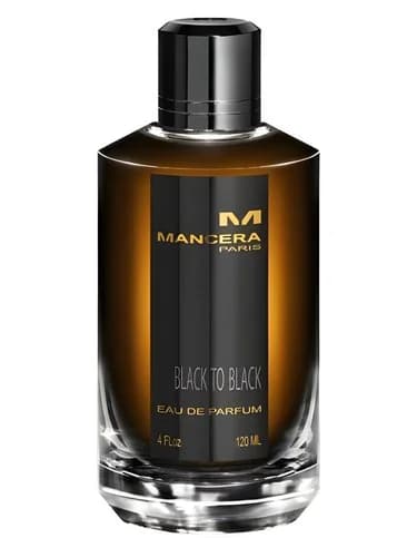 Frasco del perfume Black To Black de Mancera — fragancia unisex