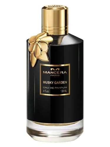 Frasco del perfume Musky Garden de Mancera — fragancia femenino