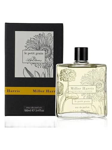 Frasco del perfume Le Petit Grain de Miller Harris — fragancia unisex