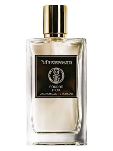 Frasco del perfume Poudre D Or de Mizensir — fragancia unisex
