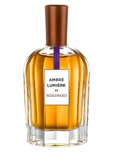 Frasco del perfume Ambre Lumiere de Molinard — fragancia unisex