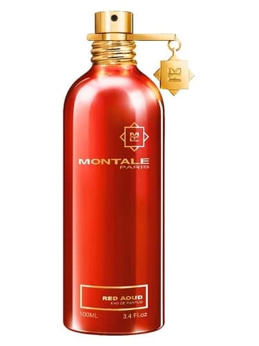 Frasco del perfume Aoud Collection Red Aoud de Montale — fragancia unisex