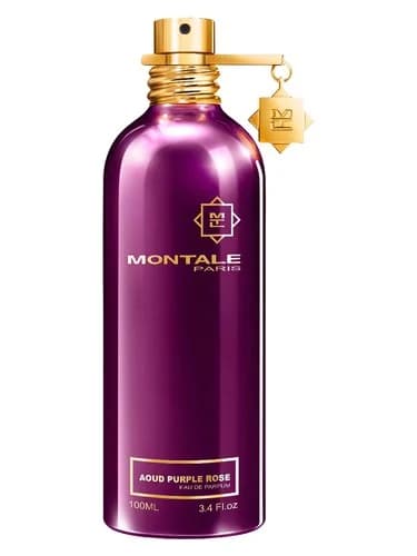 Frasco del perfume Aoud Purple Rose de Montale — fragancia unisex
