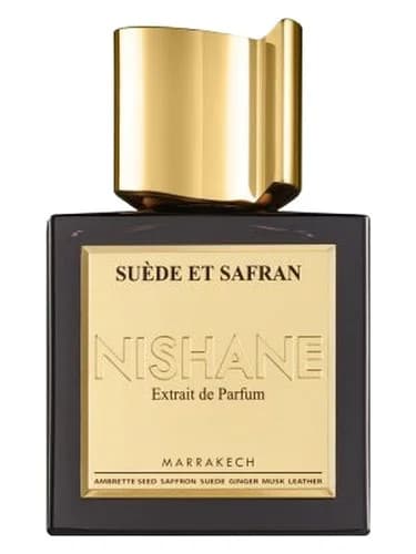 Frasco del perfume Suede Et Safran de Nishane — fragancia unisex