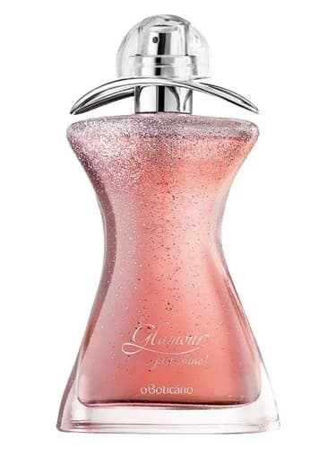 Frasco del perfume Glamour Just Shine de O Boticario — fragancia femenino