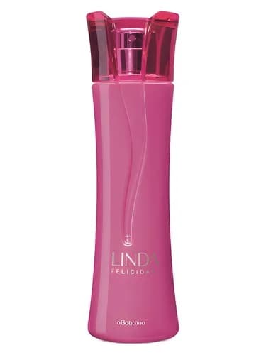 Frasco del perfume Linda Felicidade de O Boticario — fragancia femenino