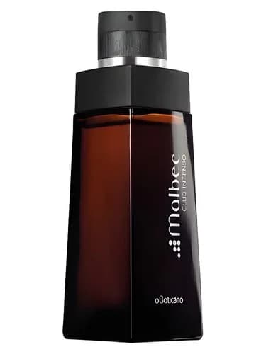 Frasco del perfume Malbec Club Intenso de O Boticario — fragancia masculino