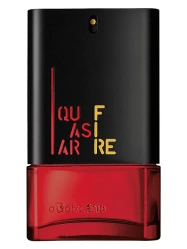 Frasco del perfume Quasar Fire de O Boticario — fragancia masculino