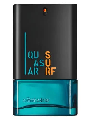 Frasco del perfume Quasar Surf de O Boticario — fragancia masculino