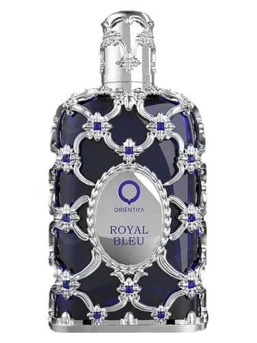 Frasco del perfume Royal Bleu de Orientica Premium — fragancia unisex
