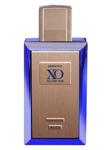 Frasco del perfume Xclusif Oud Bleu de Orientica Premium — fragancia unisex