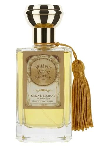 Frasco del perfume Vetiver Royal Bourbon de Oriza L Legrand — fragancia unisex