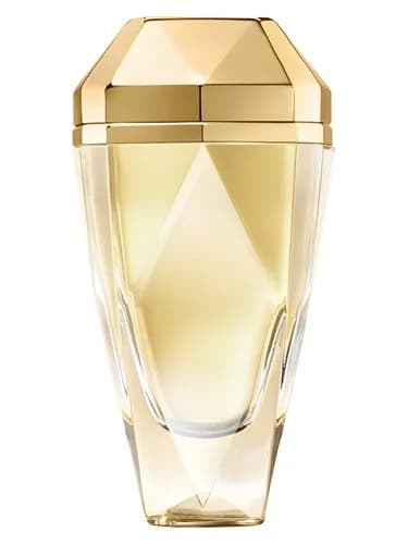 Frasco del perfume Lady Million Eau My Gold de Paco Rabanne — fragancia femenino
