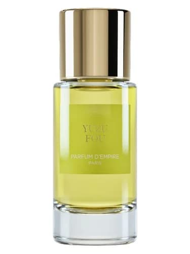 Frasco del perfume Yuzu Fou de Parfum D Empire — fragancia unisex