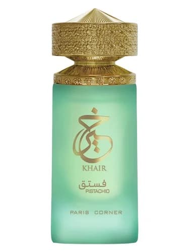 Frasco del perfume Khair Pistachio de Paris Corner — fragancia unisex
