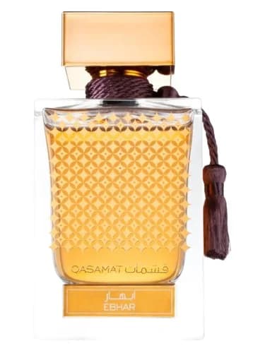 Frasco del perfume Qasamat Ebhar de Rasasi — fragancia unisex