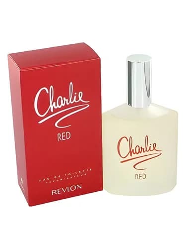 Frasco del perfume Charlie Red de Revlon — fragancia femenino