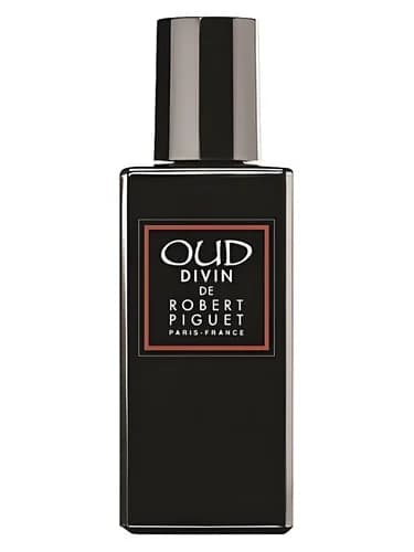 Frasco del perfume Oud Divin de Robert Piguet — fragancia unisex