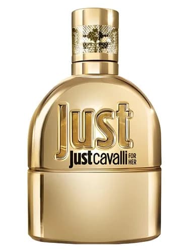 Frasco del perfume Just Cavalli Gold For Her de Roberto Cavalli — fragancia femenino