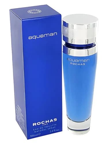 Frasco del perfume Aquaman de Rochas — fragancia masculino