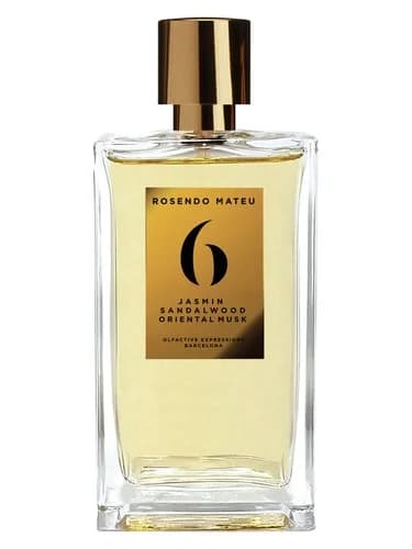 Frasco del perfume Rosendo Mateu No 6 Jasmin Sandalwood Oriental Musk de Rosendo Mateu Olfactive Expressions — fragancia unisex