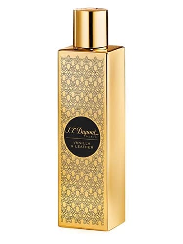 Frasco del perfume Vanilla Leather de S T Dupont — fragancia unisex