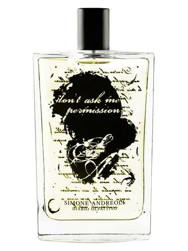 Frasco del perfume Don T Ask Me Permission de Simone Andreoli — fragancia unisex
