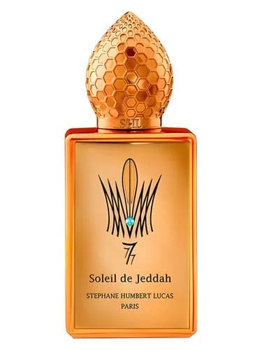 Frasco del perfume Soleil De Jeddah Mango Kiss de Stephane Humbert Lucas 777 — fragancia unisex