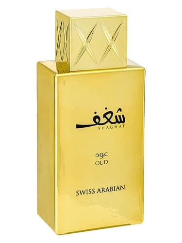 Frasco del perfume Shaghaf Oud de Swiss Arabian — fragancia unisex