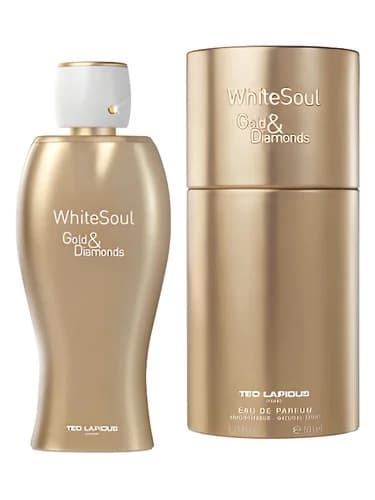 Frasco del perfume White Soul Gold Diamonds de Ted Lapidus — fragancia femenino