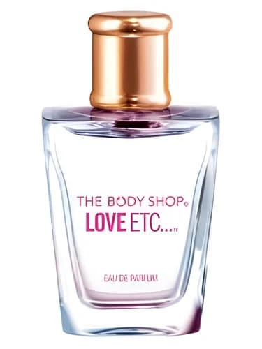 Frasco del perfume Love Etc de The Body Shop — fragancia femenino