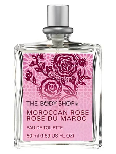 Frasco del perfume Moroccan Rose de The Body Shop — fragancia femenino