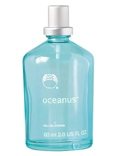 Frasco del perfume Oceanus de The Body Shop — fragancia unisex