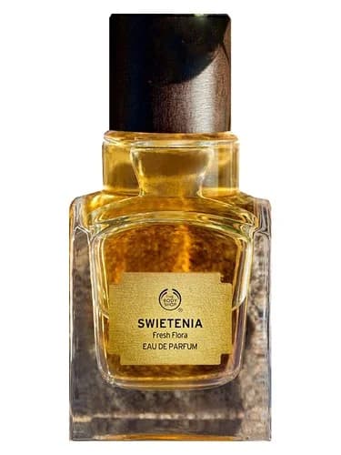 Frasco del perfume Swietenia de The Body Shop — fragancia unisex