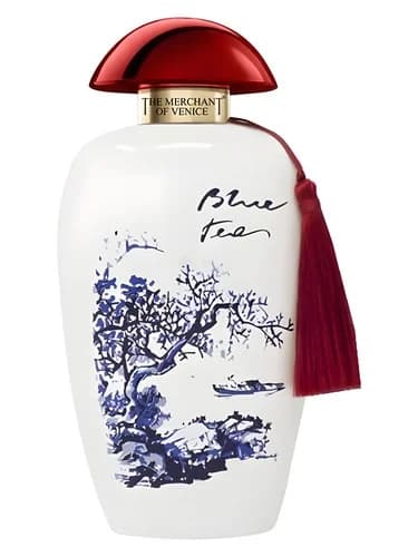 Frasco del perfume Blue Tea de The Merchant Of Venice — fragancia unisex