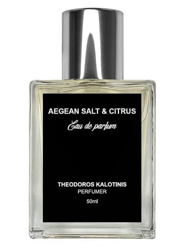 Frasco del perfume Aegean Salt Citrus de Theodoros Kalotinis — fragancia unisex