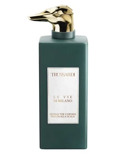 Frasco del perfume Behind The Curtain Piazza Alla Scala de Trussardi — fragancia unisex