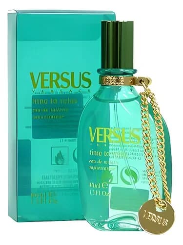 Frasco del perfume Versus Time For Relax de Versace — fragancia unisex