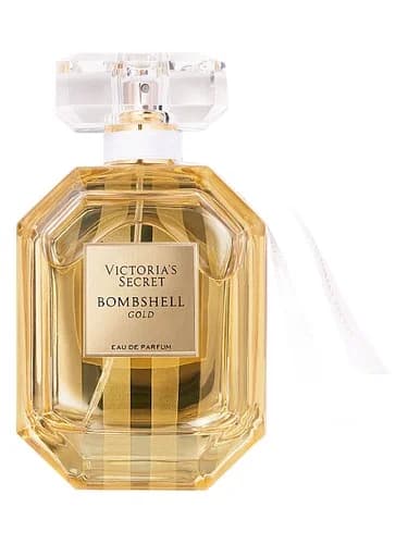 Frasco del perfume Bombshell Gold de Victoria S Secret — fragancia femenino