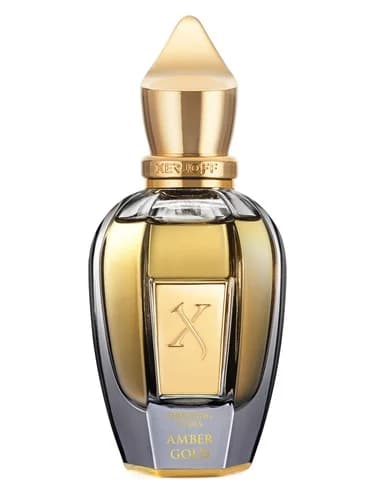 Frasco del perfume Amber Gold de Xerjoff — fragancia unisex