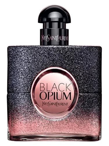 Frasco del perfume Black Opium Floral Shock de Yves Saint Laurent — fragancia femenino