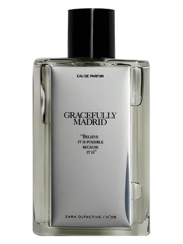 Frasco del perfume Gracefully Madrid de Zara — fragancia unisex