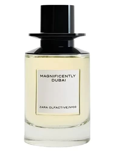 Frasco del perfume Magnificently Dubai de Zara — fragancia unisex