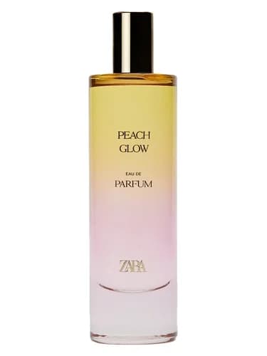 Frasco del perfume Peach Glow Eau De Parfum de Zara — fragancia femenino